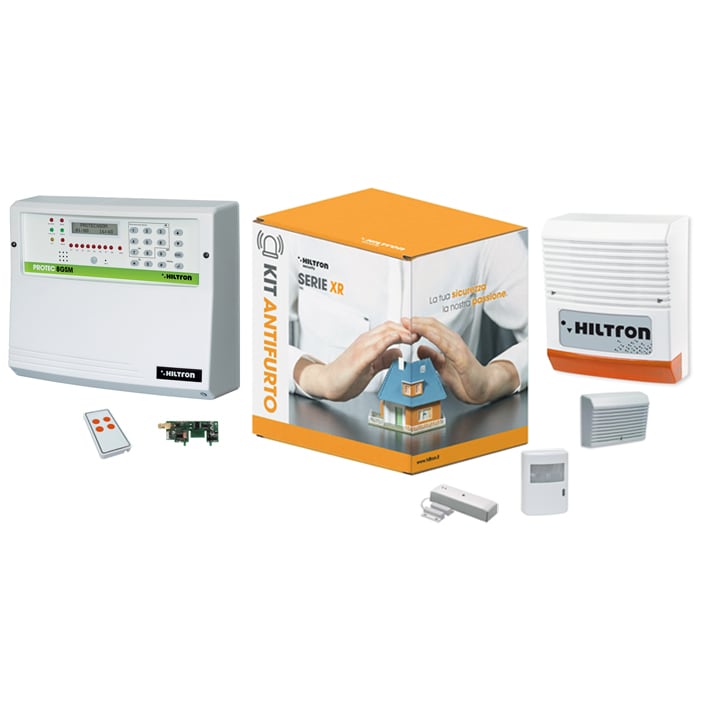 HILTRON LAND SRL - C1AKXR8GSMA KIT VIA RADIO CON CENTRALE IBRIDA PROTEC