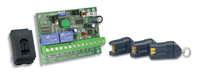 HILTRON LAND SRL C1ASK103/L KIT 3 CHIAVI ELETTRONICHE, SCHEDA SK100,
