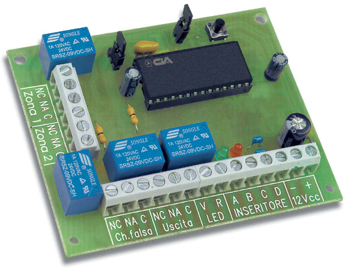 HILTRON LAND SRL C1ASK120 SCHEDA CONTROLLO ZONE PARZIALE
