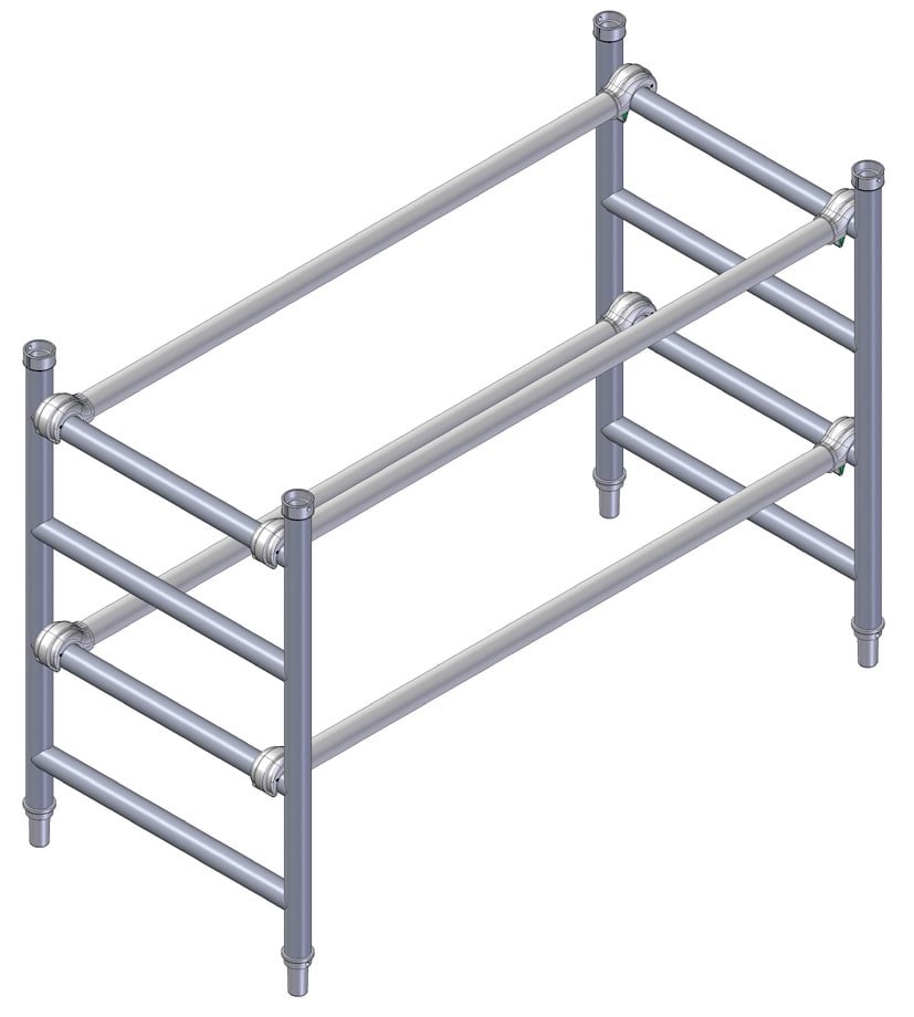 FACAL SRL - FAFC5-7515 Palchetto terminale h. 1040-4 gradini C