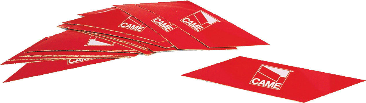 CAME SPA CMC001G0461 N. 24 STRISCE ROSSE RIFRANGENTI ADESIVE