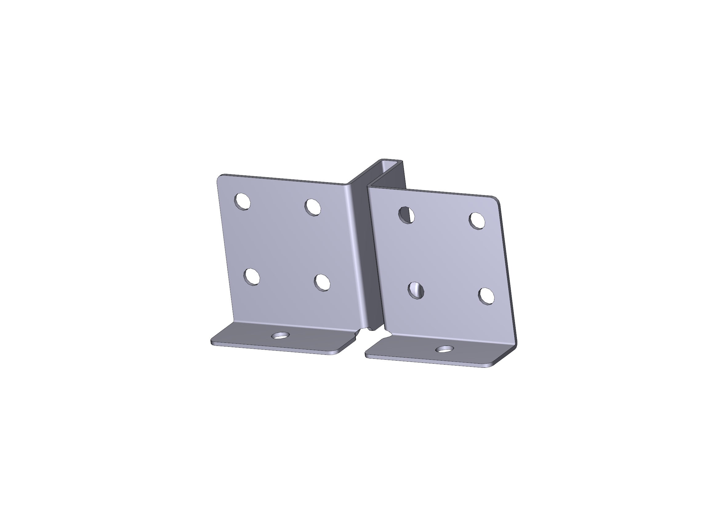 CAME SPA CMC119RIE043 STAFFA FISSAGGIO PORTONE VER