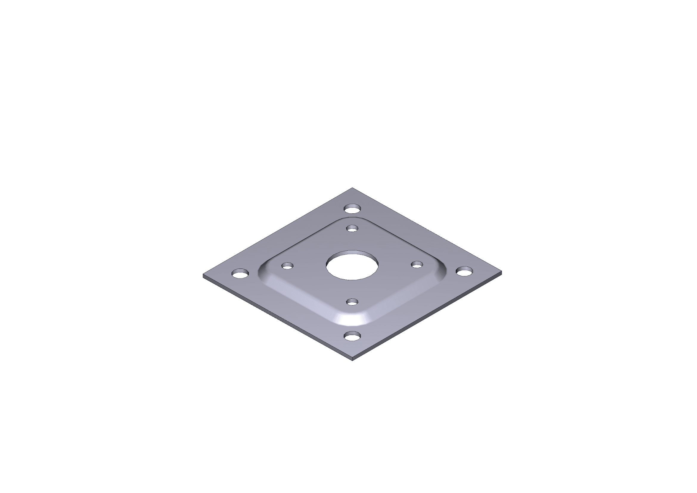CAME SPA CMC119RIR079 BASE COLONNINA NERA 70X70MM