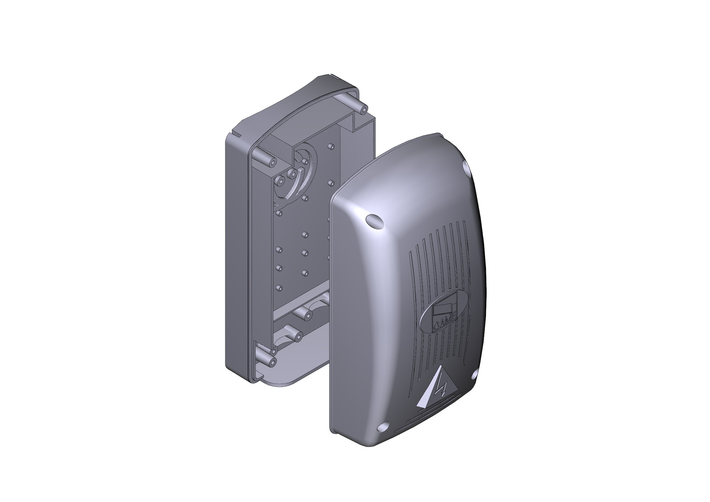 CAME SPA CMC119RIR192 COPERCHIO E BASE QUADRO GRIGIO 225X115