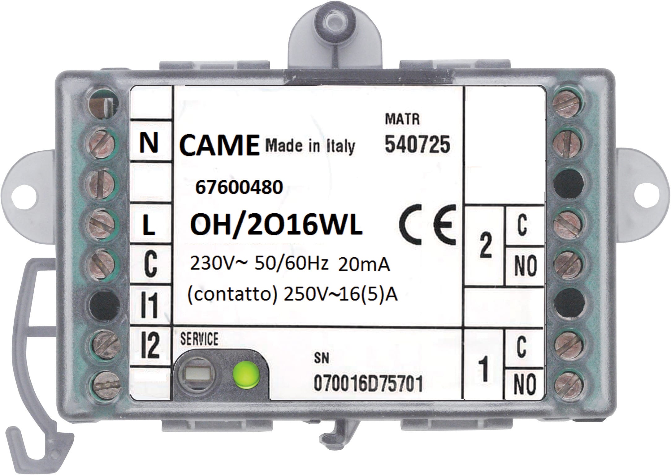 CAME SPA - CMC67600480 OH/2O16WL MODULO 2 USCITE DIGITALI RADIO