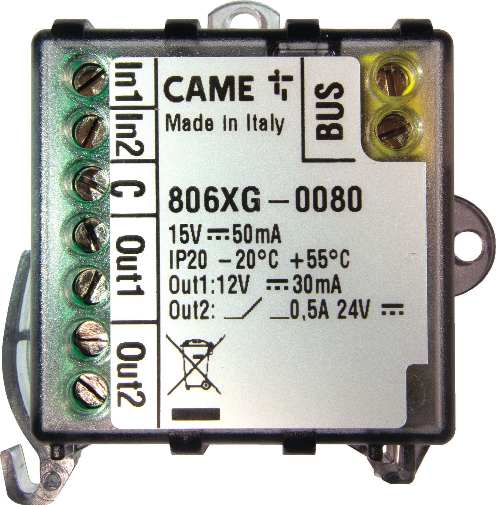 CAME SPA CMC806XG-0080 MODULO BUS 2 INGRESSI E 2 USCITE