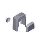 CAME SPA - CMC88001-0084 GRUPPO PLASTICHE BK DARK GREY RAL 7024