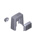 CAME SPA CMC88001-0085 GRUPPO PLASTICHE BK LIGHT GREY RAL 7040