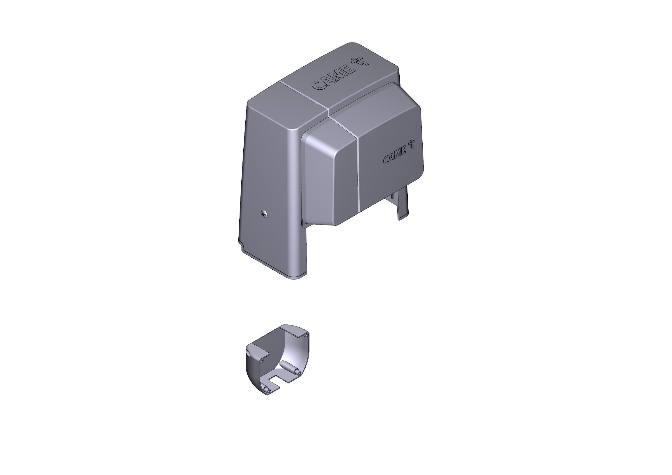 CAME SPA CMC88001-0109 GRUPPO COVER BX LIGHT GREY RAL 7040