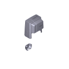 CAME SPA CMC88001-0109 GRUPPO COVER BX LIGHT GREY RAL 7040