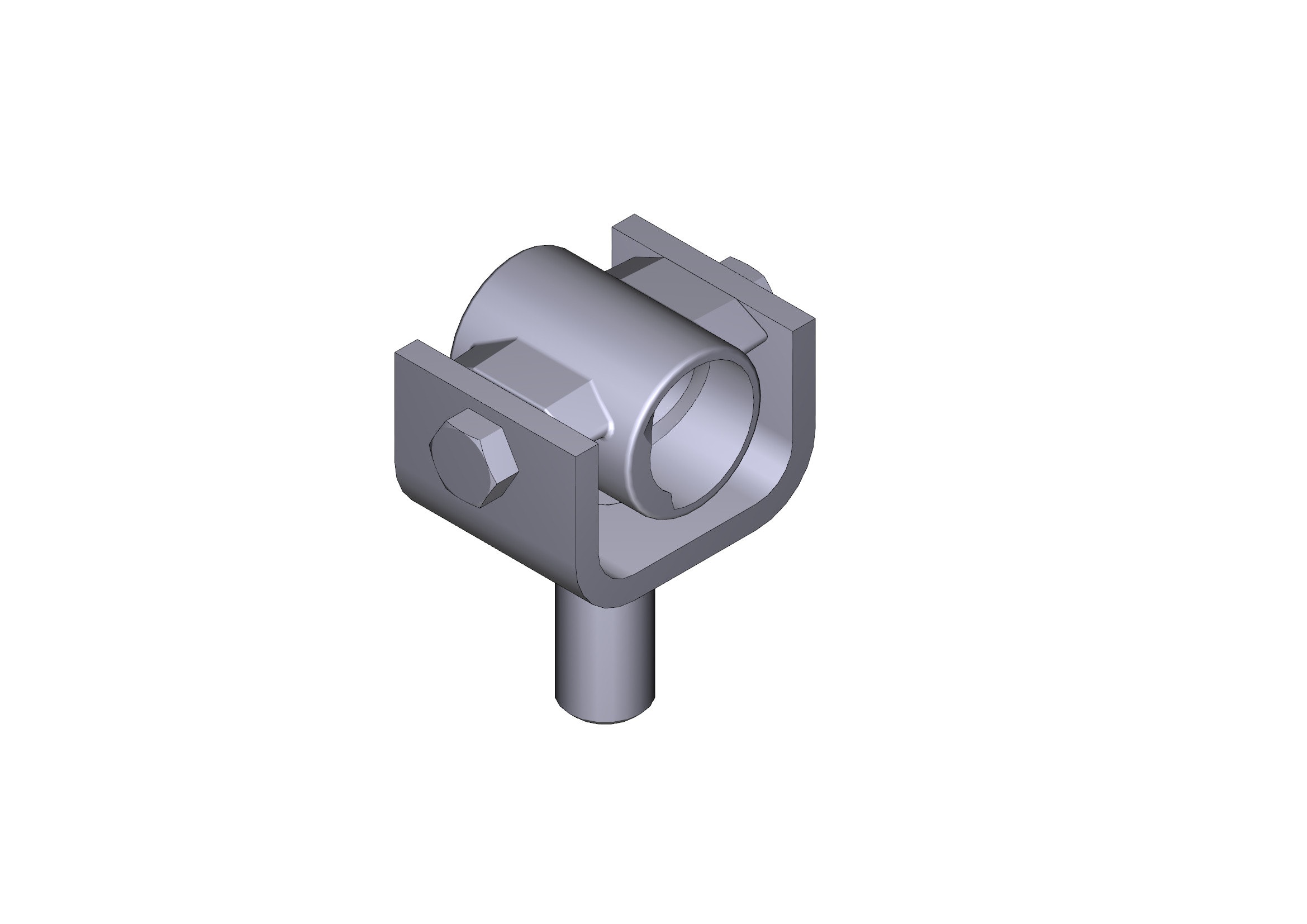 CAME SPA - CMC88001-0125 BOCCOLA MADREVITE+STAFFA SERIE ATI 3