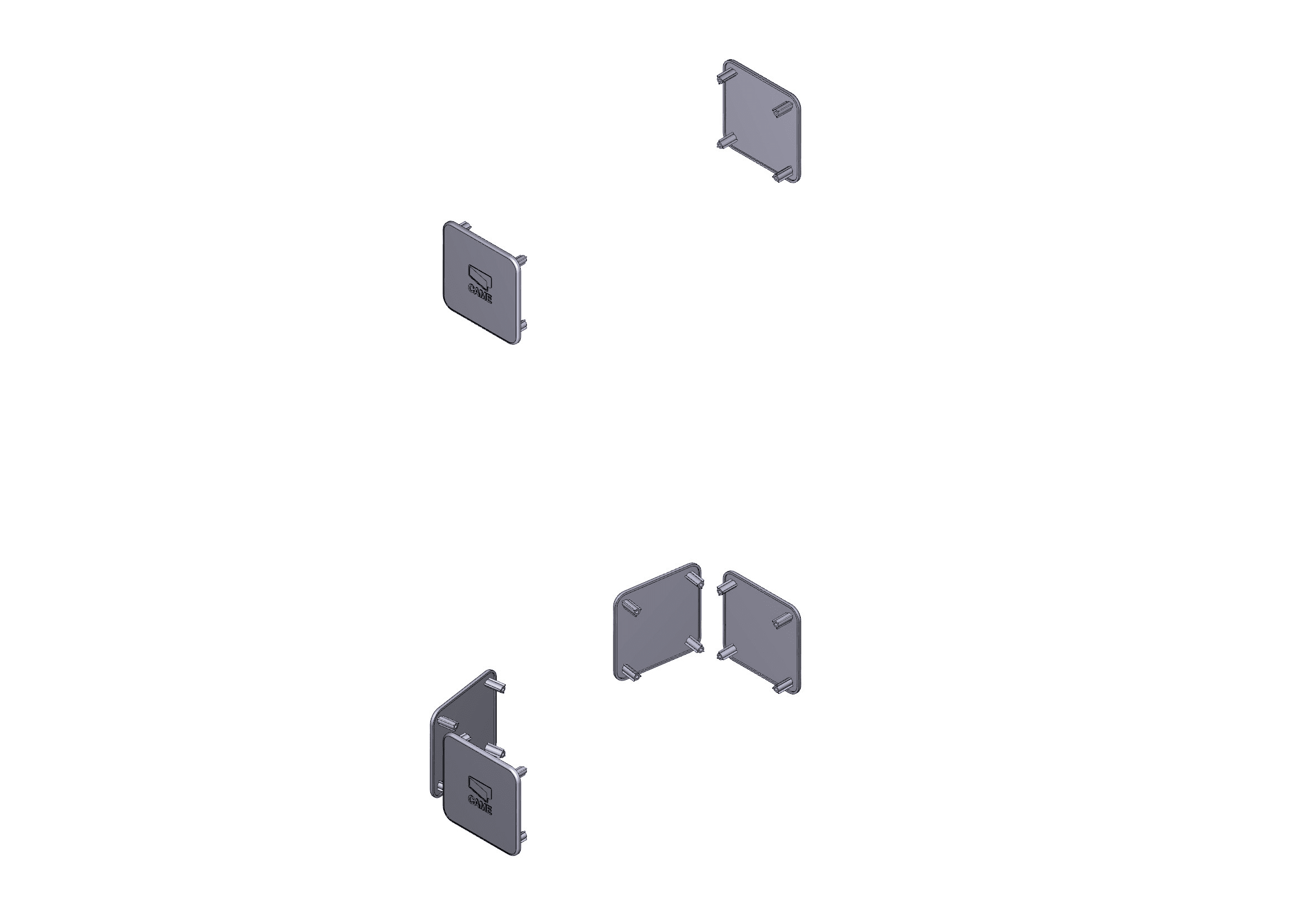 CAME SPA - CMC88003-0112 COPRIFORO ARMADIO G4000 G5000 G6000 5PZ