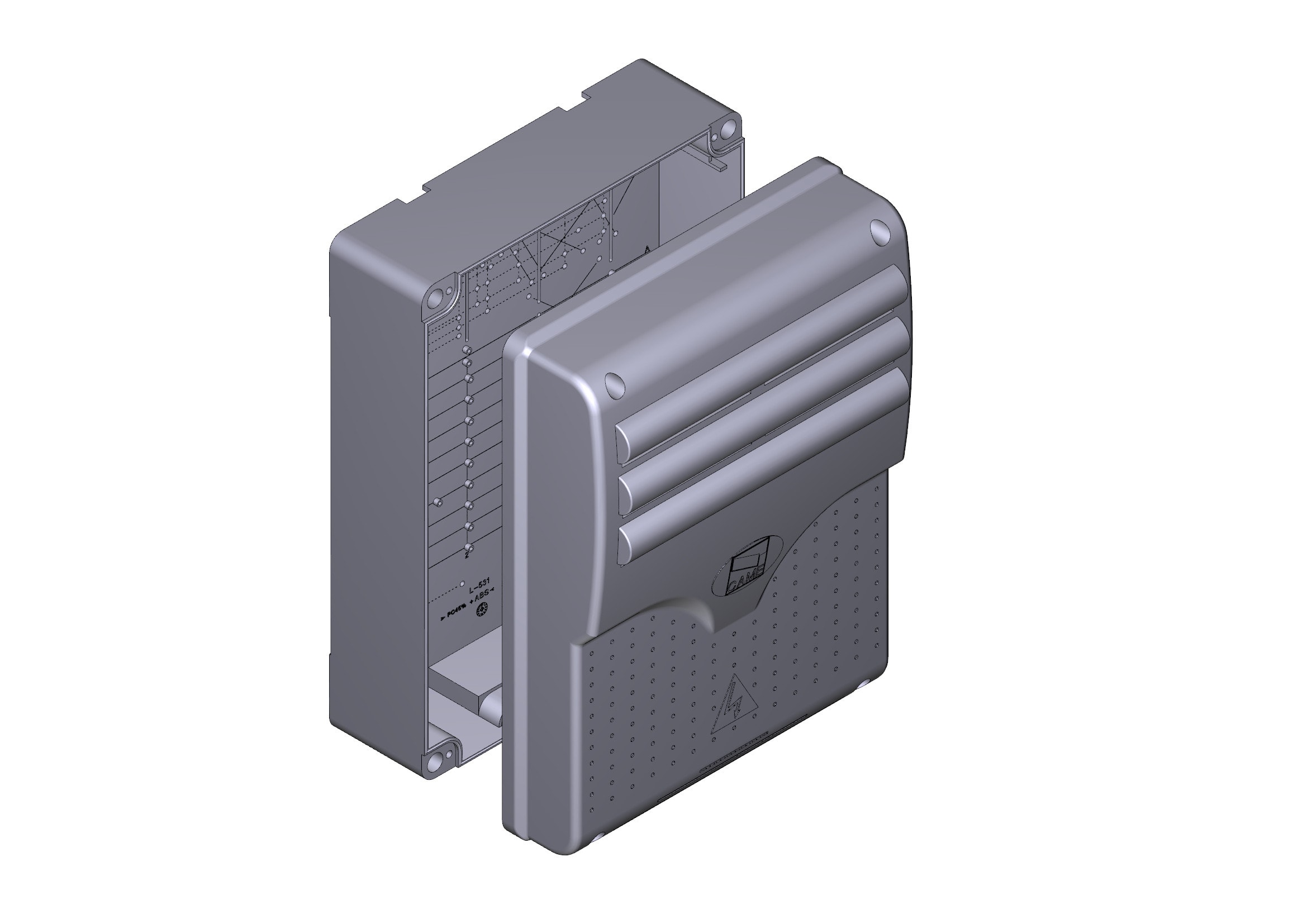 CAME SPA CMC88006-0012 COPERCHIO+BASE COM. 240X320MM NON AREATO