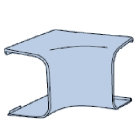 CANALPLAST - CANCONAI90 ANGOLO INTERNO 90 B.9010
