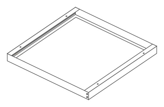 ELCOM SRL - EOW18033 CASE A PLAFONE 50MM EDGELIGHT 595X295MM