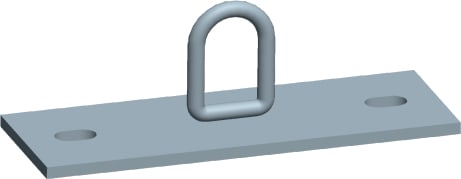 C.B.D. CBDA057802 PIASTRA C/ANELLO X CONTROVENTATURA