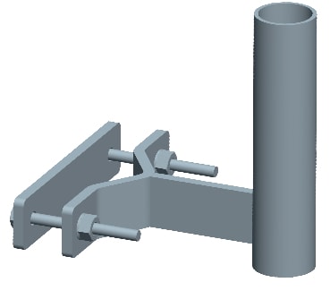 C.B.D. - CBDA137302 ZANCA ANGOLARE PER TRALICCI