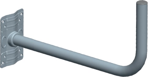 C.B.D. CBDA801403 SUPP.MURO 44CM PIASTRA 20X14CM Z.F.