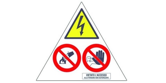 CABUR SRL - CBRETFX135 CONF. 5PZ TAR.F.PERIC. E DIVIETO L=350MM