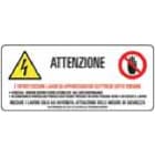 CABUR SRL CBRETVIN100 CONF. 30PZ ET.PREV.INFORTUNI 140X60MM