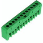CABUR SRL CBRQBLOK1202 QBLOK.12/TE MORS.16MM2 12F VERDE V0