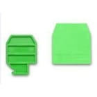 CABUR SRL - CBRTO911 TEO.2/PT PIASTRINA TERMINALE VERDE