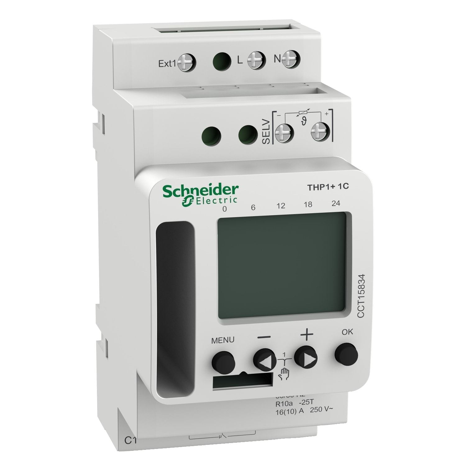 SCHNEIDER ELECTRIC SNRCCT15834 TERMOSTATO THP1+ 1C 42MEM. SENZA SONDA