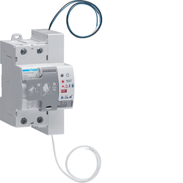 HAGER - HAGCDA225SC INT.DIFF. RIARMO AUT. 2P 25A 30MA A 3M