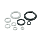 CEMBRE SPA - CEM1143M63G CONTRODADO CON COLLARE, IN POLIAMMIDE PA6.6, M63x1,5, GRIGIO RAL 7001