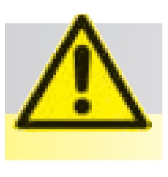 CEMBRE SPA - CEM200001 ETICHETTA ADESIVA DI AVVERTIMENTO WS-AD, SIMBOLO PERICOLO GENERICO, DIMENSIONE 25mm