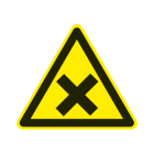 CEMBRE SPA - CEM200603 ETICHETTA ADESIVA DI AVVERTIMENTO WS-HM, SIMBOLO SOSTANZE TOSSICHE, NOCIVE O IRRITANTI, DIMENSIONE 100mm