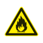 CEMBRE SPA - CEM200802 ETICHETTA ADESIVA DI AVVERTIMENTO WS-FM, SIMBOLO MATERIALE INFIAMMABILE, DIMENSIONE 50mm