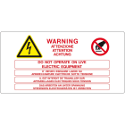 CEMBRE SPA - CEM2611400 ETICH.VS-I114 PER IMP.ELETTR.70X120 MM.