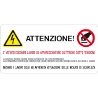 CEMBRE SPA - CEM268200-GB ETICHETTA ADESIVA PER IMPIANTI ELETTRICI, VIETATO APRIRE