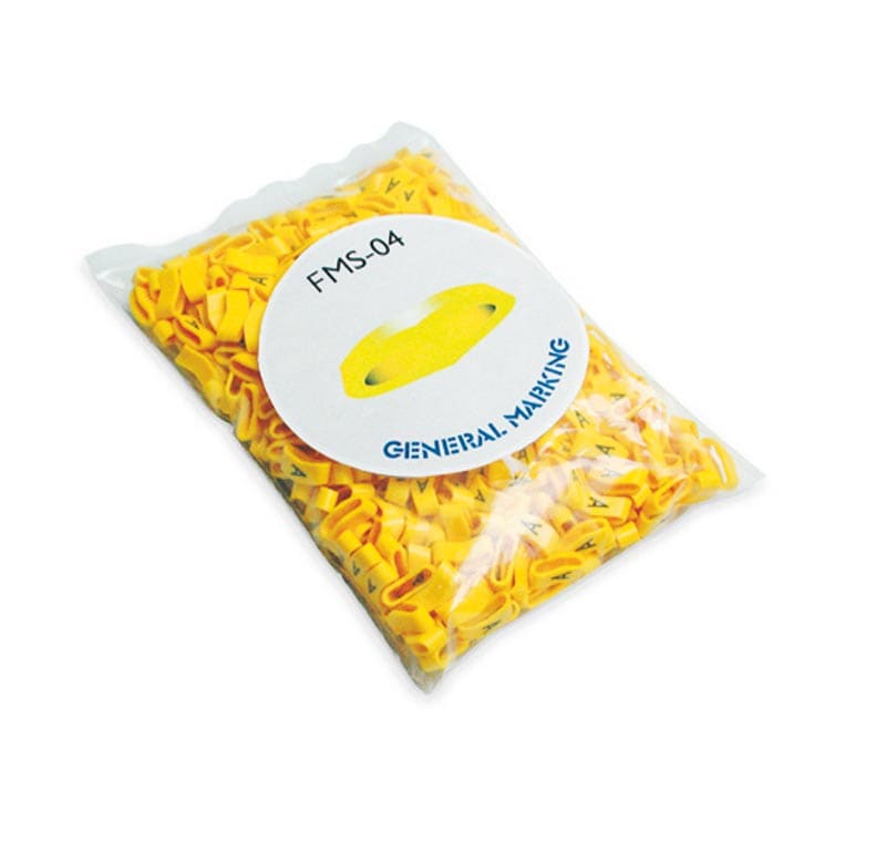 CEMBRE SPA - CEM32274-DIA ANEL.PIATTO GIALLO FMS-04 L=4 MM. SIGLA