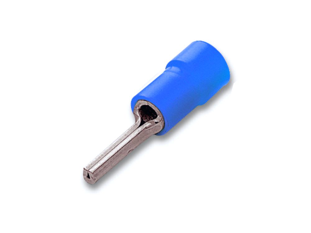 CEMBRE SPA - CEMBF-P10 CAPOCORDA A PUNTALE TONDO, PREISOLATO IN PVC, BLU, PER CONDUTTORI IN RAME, P=10mm SEZIONE 1,5-2,5 mmq