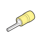 CEMBRE SPA - CEMGKY-P14 CAPOCORDA A PUNTALE TONDO RINFORZATO ANTIVIBRANTE, PREISOLATO IN PA6.6, GIALLO, PER CONDUTTORI IN RAME, HALOGEN FREE, SEZIONE 4-6mmq P=14mm