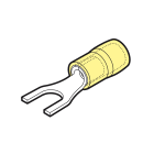CEMBRE SPA - CEMGKY-U4 CAPOCORDA A FORCELLA RINFORZATO ANTIVIBRANTE, PREISOLATO IN PA6.6, GIALLO, PER CONDUTTORI IN RAME, HALOGEN FREE, SEZIONE 4-6mmq VITE 4mm