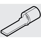 CEMBRE SPA - CEMGN-PP12 CAPOCORDA A PUNTALE PUNTALE PIATTO, NON ISOLATO, CON COLLETTO NON BRASATO, PER CONDUTTORI IN RAME, P=13,3x4 SEZIONE 4-6 mmq