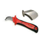 CEMBRE SPA - CEMHB9 COLTELLO ISOLATO PER CAVI, A LAMA CURVA CON CAPPUCCIO DI PROTEZIONE