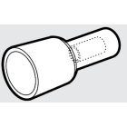 CEMBRE SPA - CEMNL03-P CAPPUCCIO TERMINALE, PREISOLATO IN POLIAMMIDE PA6.6, BIANCO, PER CONDUTTORI IN RAME, SEZIONE 0,25-1,5 mmq