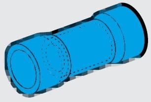 CEMBRE SPA - CEMPL06-P GIUNTO PARALLELO BLU sez.1,5-2,5mmq