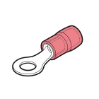 CEMBRE SPA - CEMRKY-M3.5/1 CAPOCORDA A OCCHIELLO RINFORZATO ANTIVIBRANTE, PREISOLATO IN PA6.6, ROSSO, PER CONDUTTORI IN RAME, HALOGEN FREE, SEZIONE 0,25-1,5mmq VITE 3,5mm