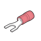 CEMBRE SPA - CEMRKY-U3 CAPOCORDA A FORCELLA RINFORZATO ANTIVIBRANTE, PREISOLATO IN PA6.6, ROSSO, PER CONDUTTORI IN RAME, HALOGEN FREE, SEZIONE 0,25-1,5mmq VITE 3mm