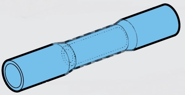 CEMBRE SPA - CEMWL06-M GIUNTO TESTA-TESTA, PREISOLATO IN PE HD TERMORETRATTILE, BLU, PER CONDUTTORI IN RAME, HALOGEN FREE, IP68, SEZIONE 1,5-2,5 mmq