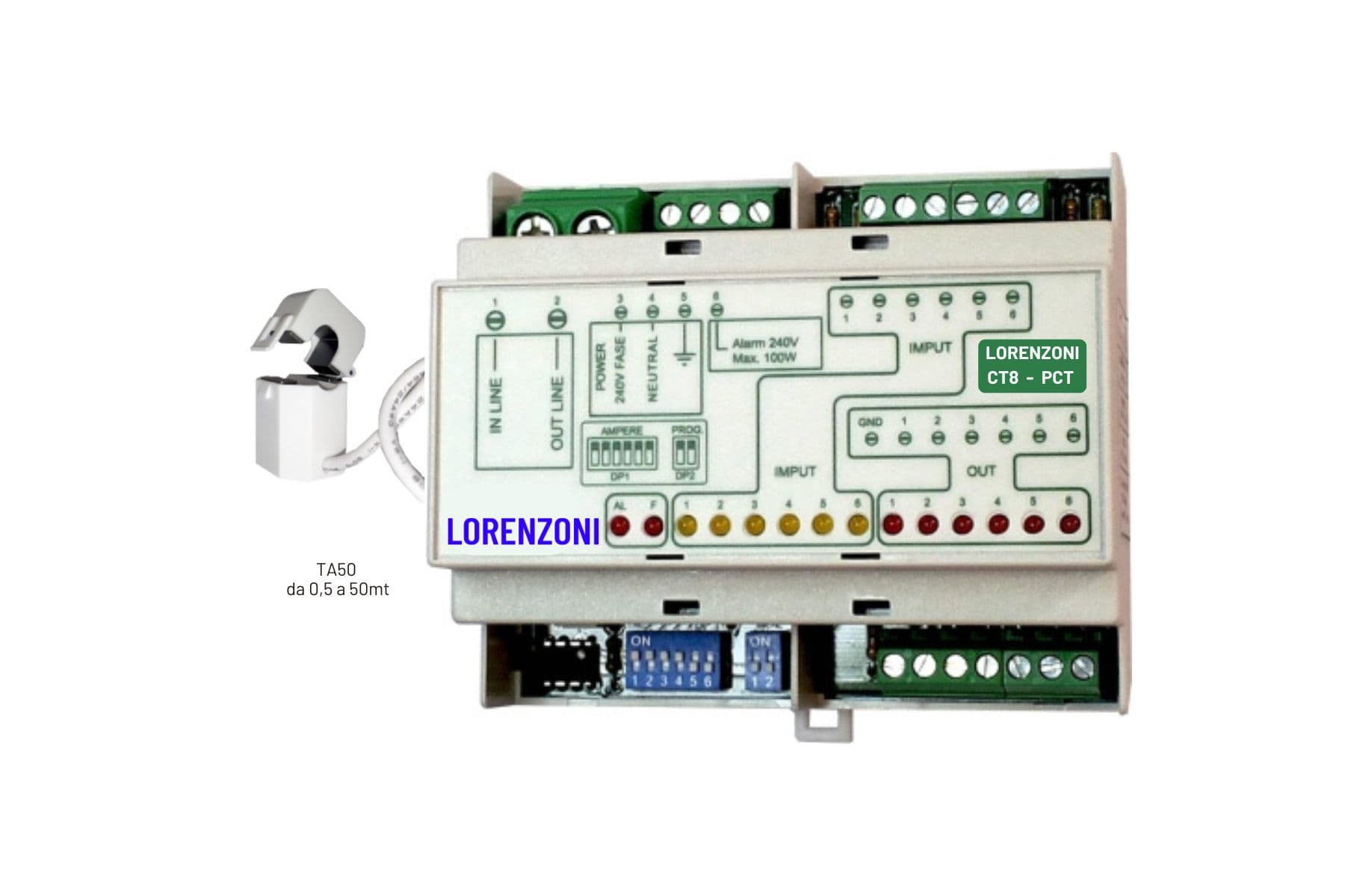 LORENZONI SRL LOZ523.0000.013.1 CENTRALINA DI CONTROLLO CT8-PCT 6 ZONE