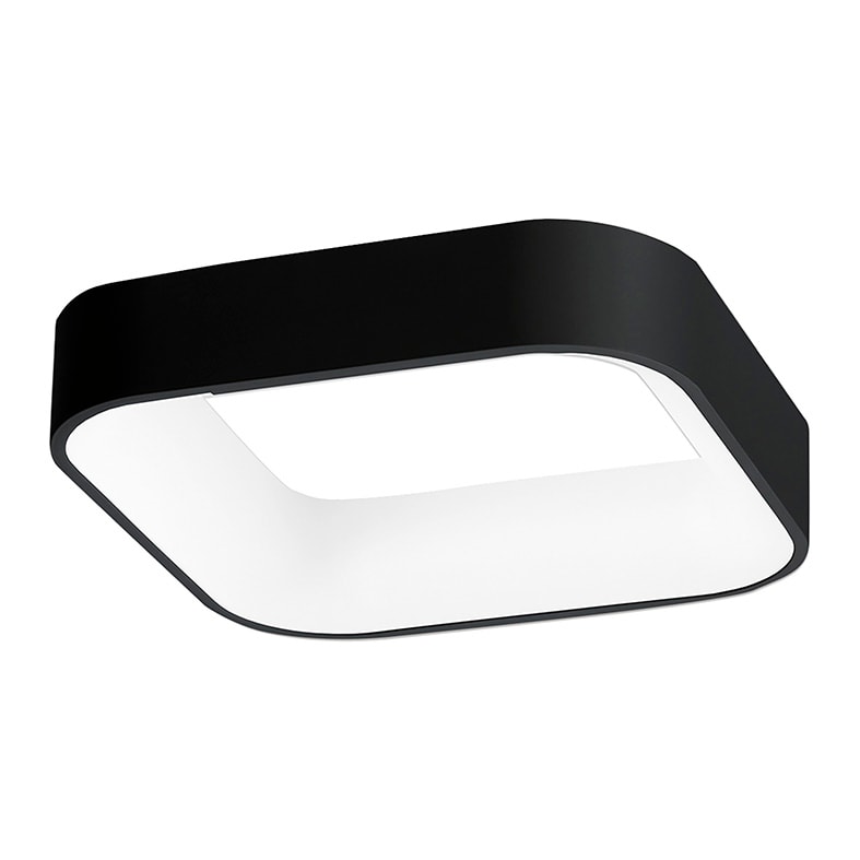 ROSSINI RSSCHO007N PLAFONIERA QUADRATA NERA LED 48W IP20 3