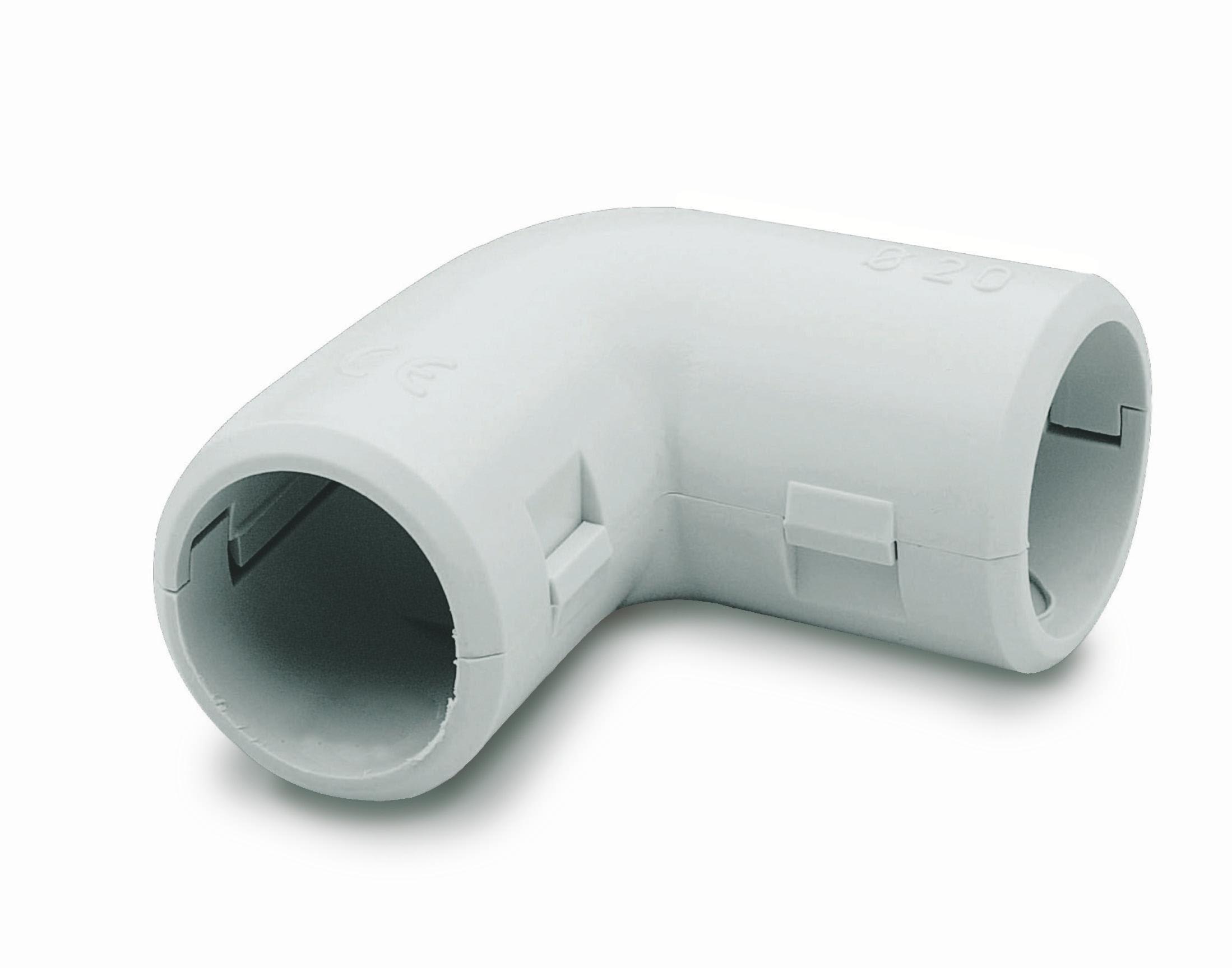 PM FLEX SRL - PMPCI20G CURVA 90 ISPEZIONABILE IP40 GRIGIA D20