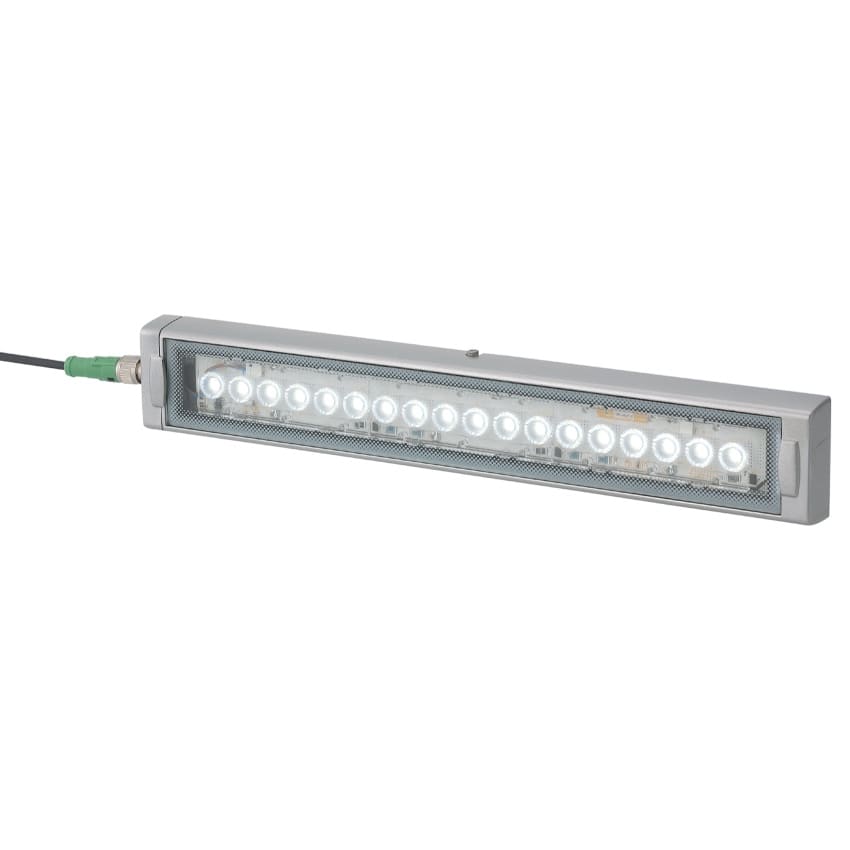 PATLITE EUROPE GMBH PMHCLK3C-24AG-CD Lampada da lavoro a LED, 24VDC, 6500K, 300mm, connettore M12, IP66G/67G/69K