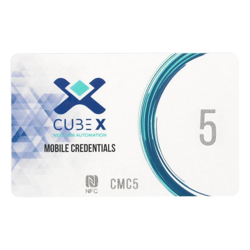 CDVI ITALIA SRL CDVCMC5 NFC MOBILE CARD FOR RX CUBE - 5 LIC